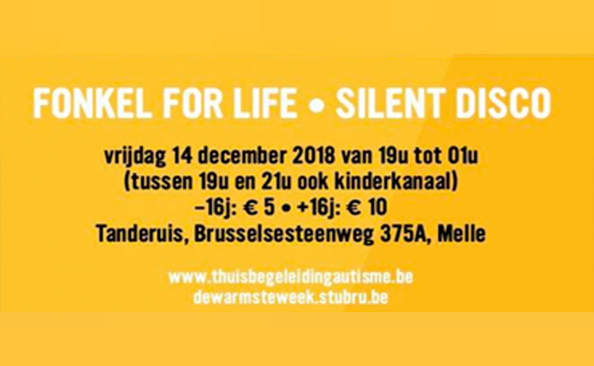 Fonkel for Life - Silent Disco - 14 december 2018 19u-01u
