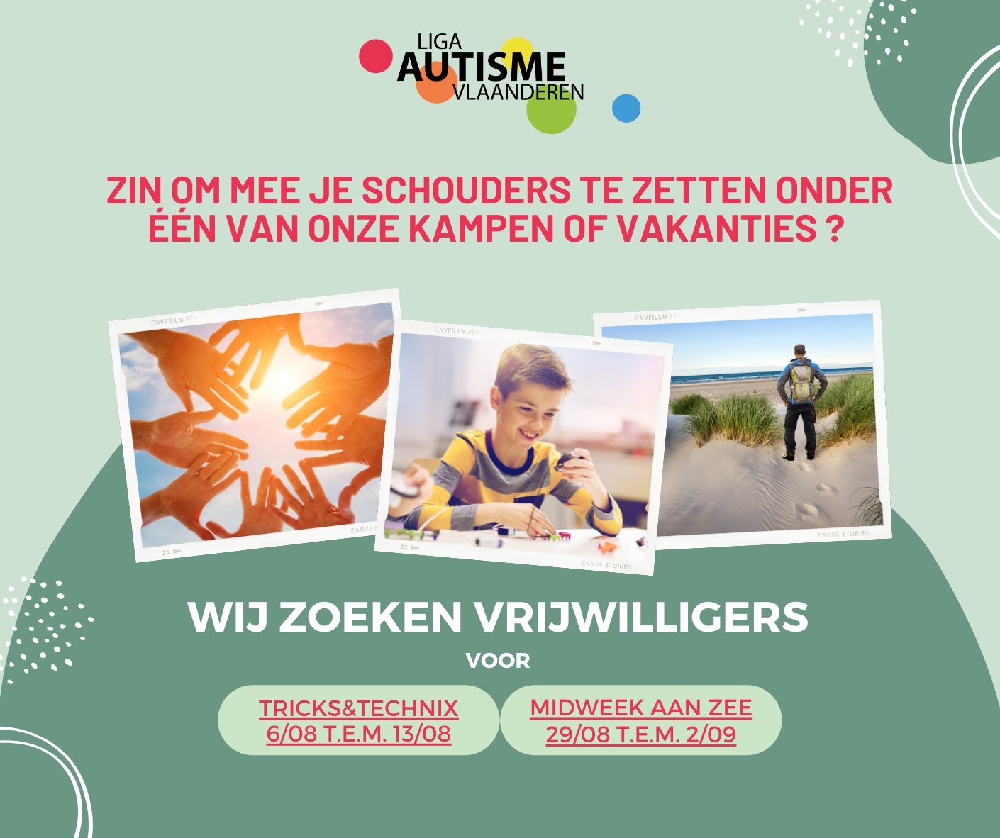 Liga Autisme Vlaanderen zoekt nog vrijwilligers